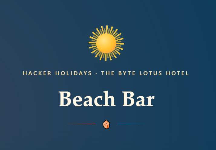 Hacker Holidays: Beach Bar | TryHackMe Room Write-up